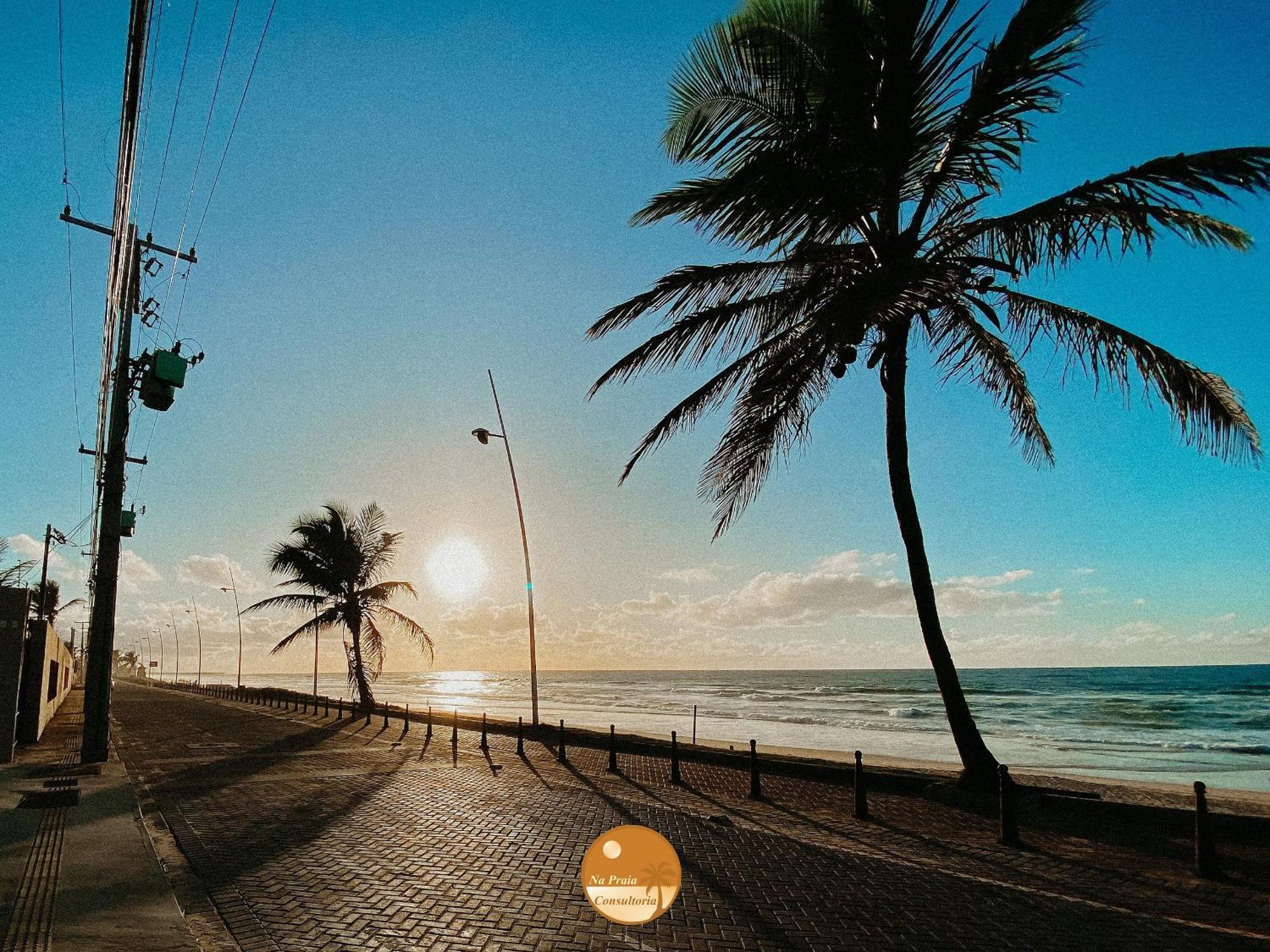 Pe Na Areia, Piscina Borda Infinita, Vaga De Garagem, Portaria 24 Hs Salvador Exterior foto