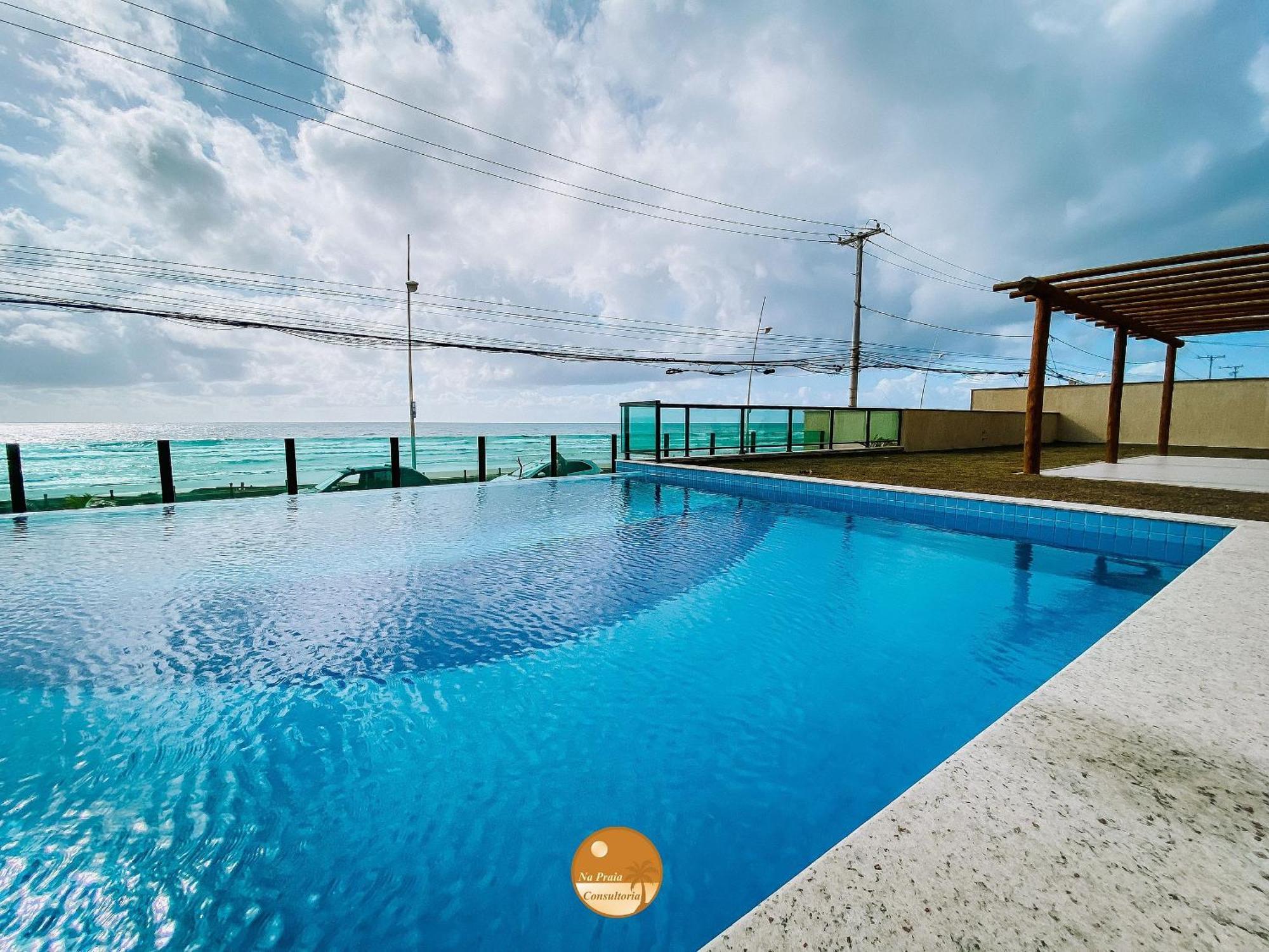 Pe Na Areia, Piscina Borda Infinita, Vaga De Garagem, Portaria 24 Hs Salvador Exterior foto
