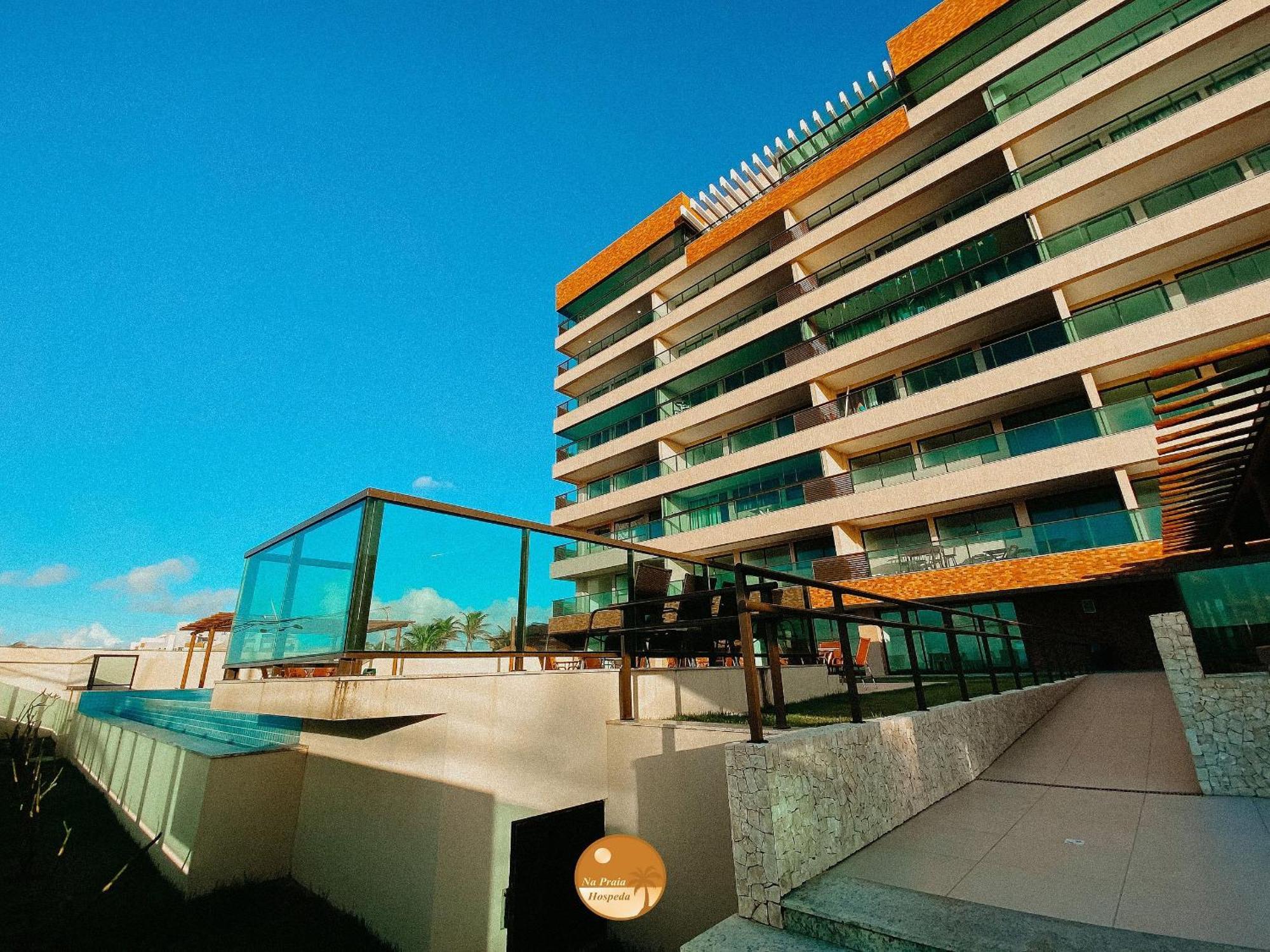 Pe Na Areia, Piscina Borda Infinita, Vaga De Garagem, Portaria 24 Hs Salvador Exterior foto